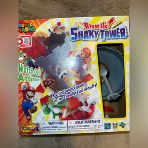 Nintendo Super Mario Shaky Tower Game - Red and Blue